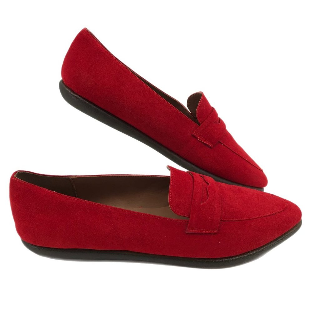 AEROSOLES Red Pointed Toe Flats & Loafers | Pull On Closure - Picture 1 of 6